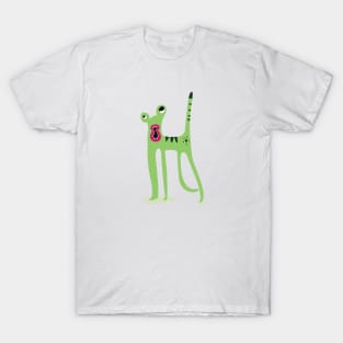 Green dog T-Shirt